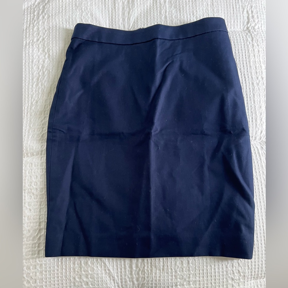 JCrew navy blue pencil skirt
